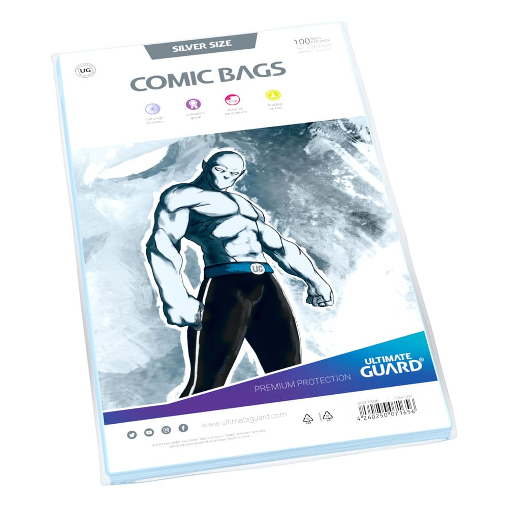 Ultimate Guard Comic Bags Bolsas de Comics Silver Size (100)