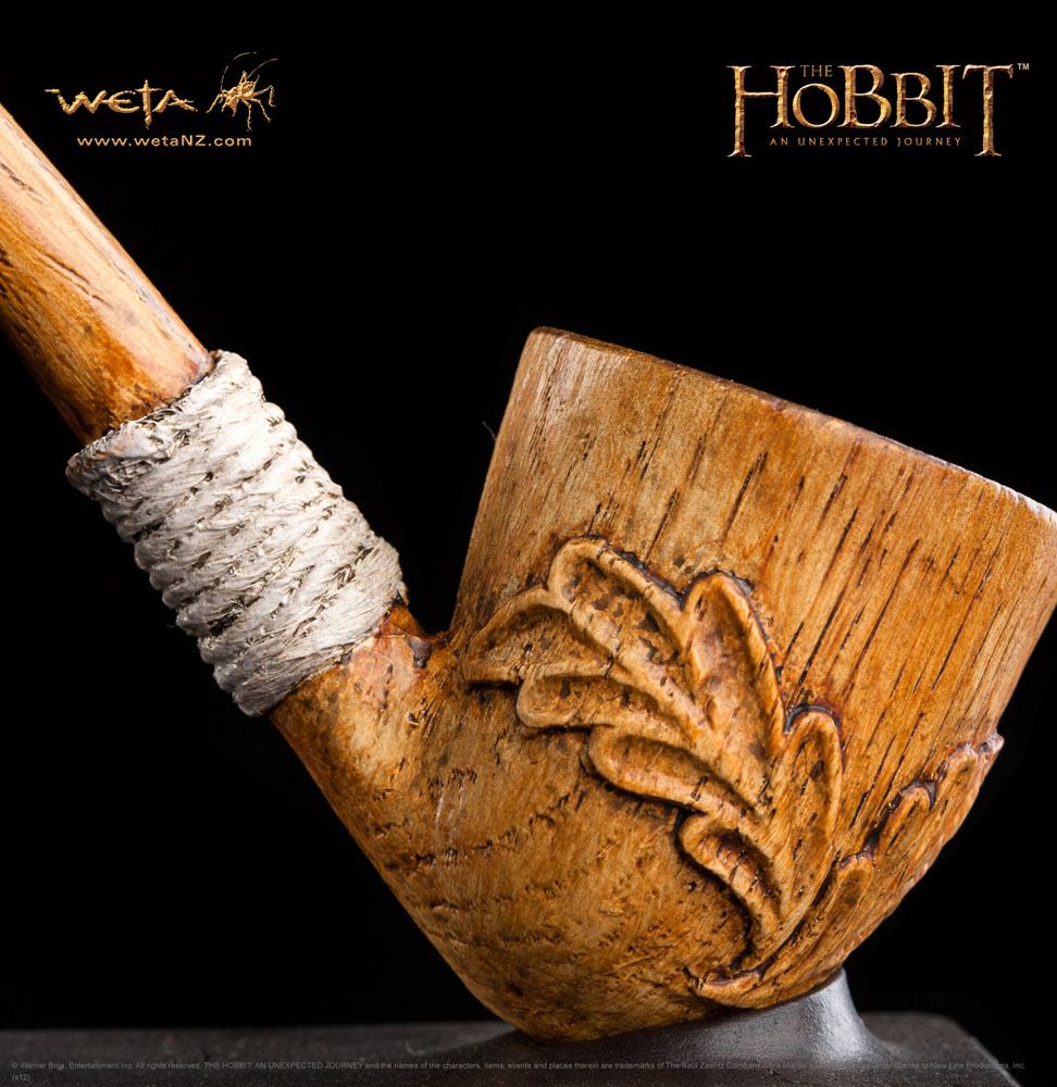 El Hobbit Un Viaje Inesperado Réplica 1/1 La Pipa de Bilbo Bolsón 35 cm