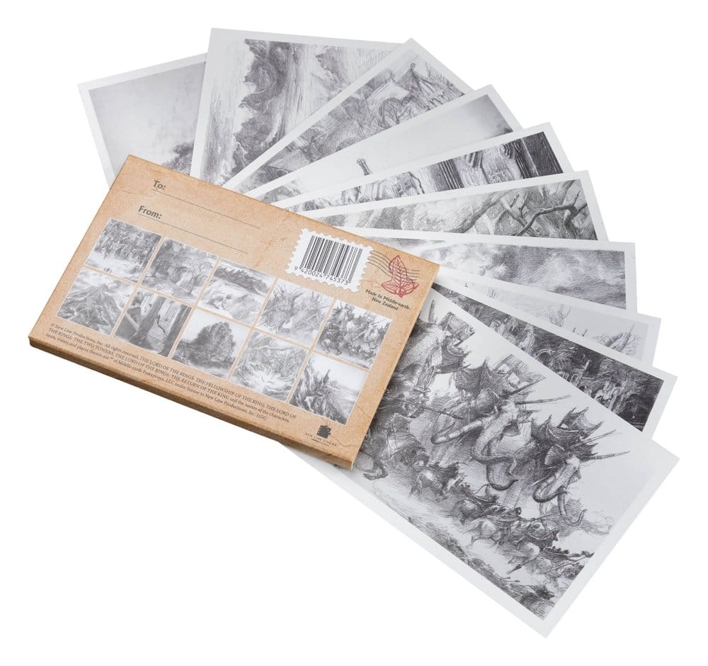 El Señor de los Anillos Postales Concept Art by Alan Lee: The Lord of the Rings 15 x 12 cm