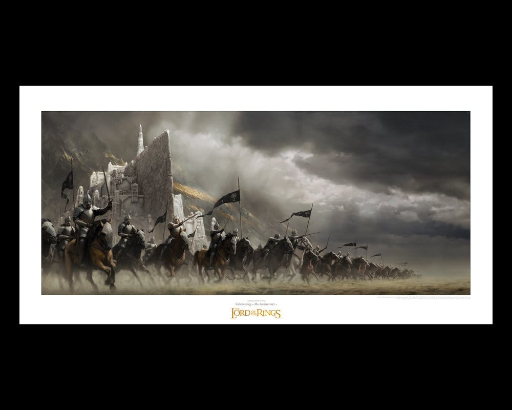 El Señor de los Anillos Litografia Faramir's Charge 59 x 30 cm