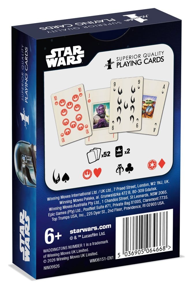 Star Wars Naipes The Mandalorian and Grogu *Edición Inglés*