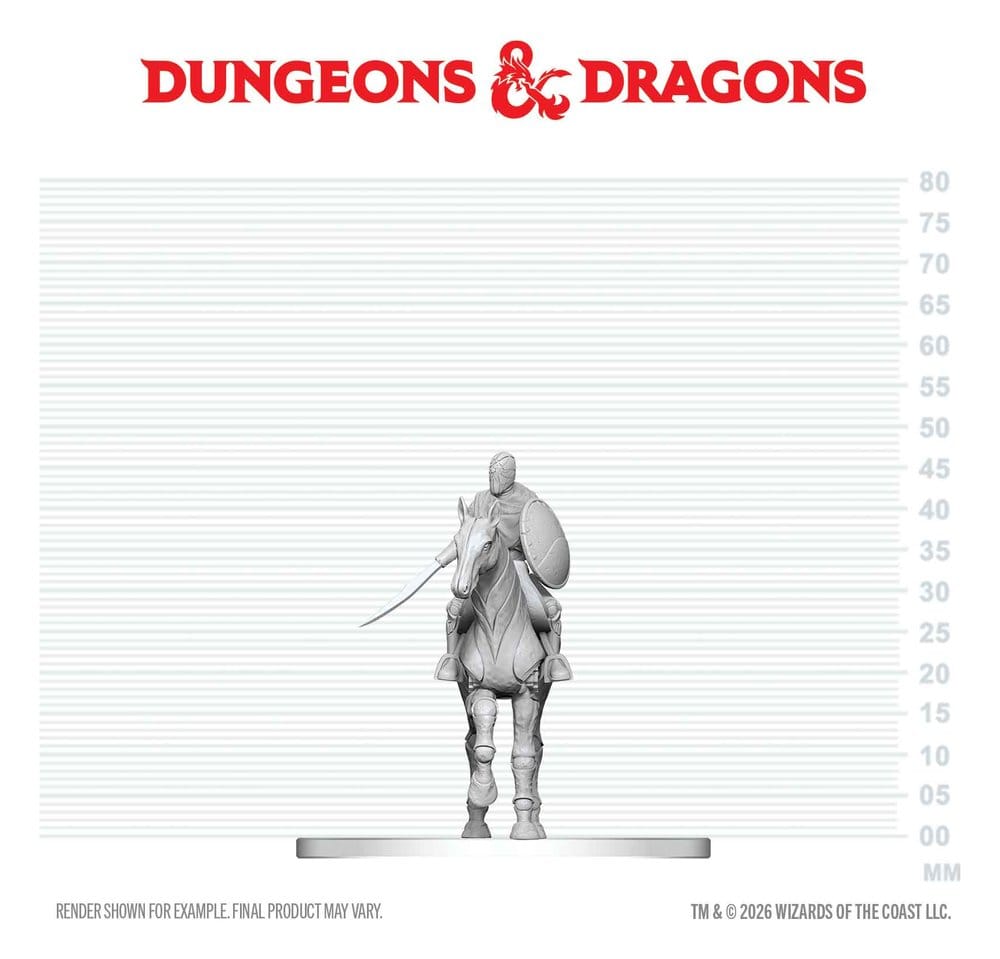 D&D Nolzur's Marvelous Miniatures Figuras Mini Nimblewright Steed with Rider 6 cm