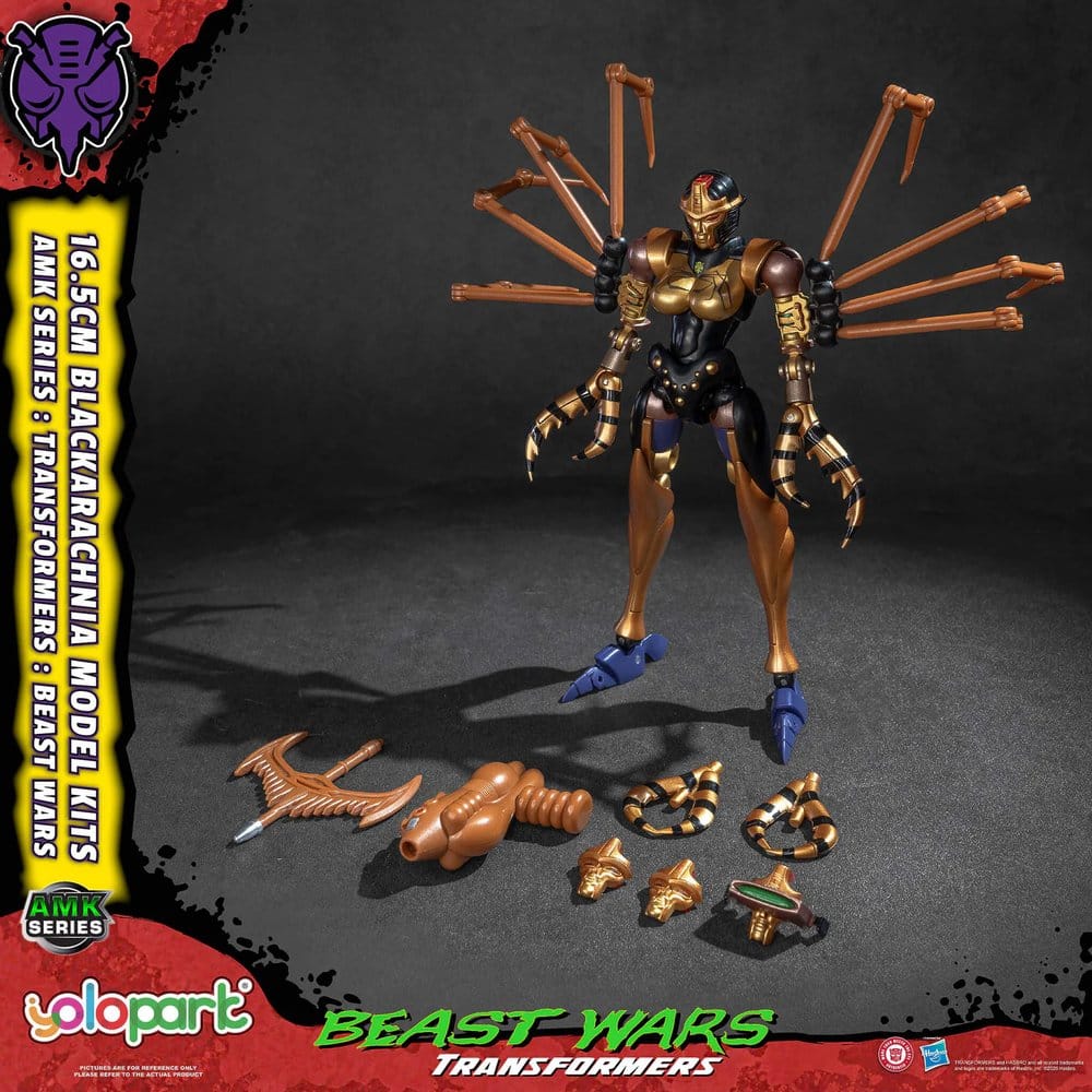 Transformers Maqueta Plastic Model Kit AMK Series Beast Wars Blackarachnia 18 cm