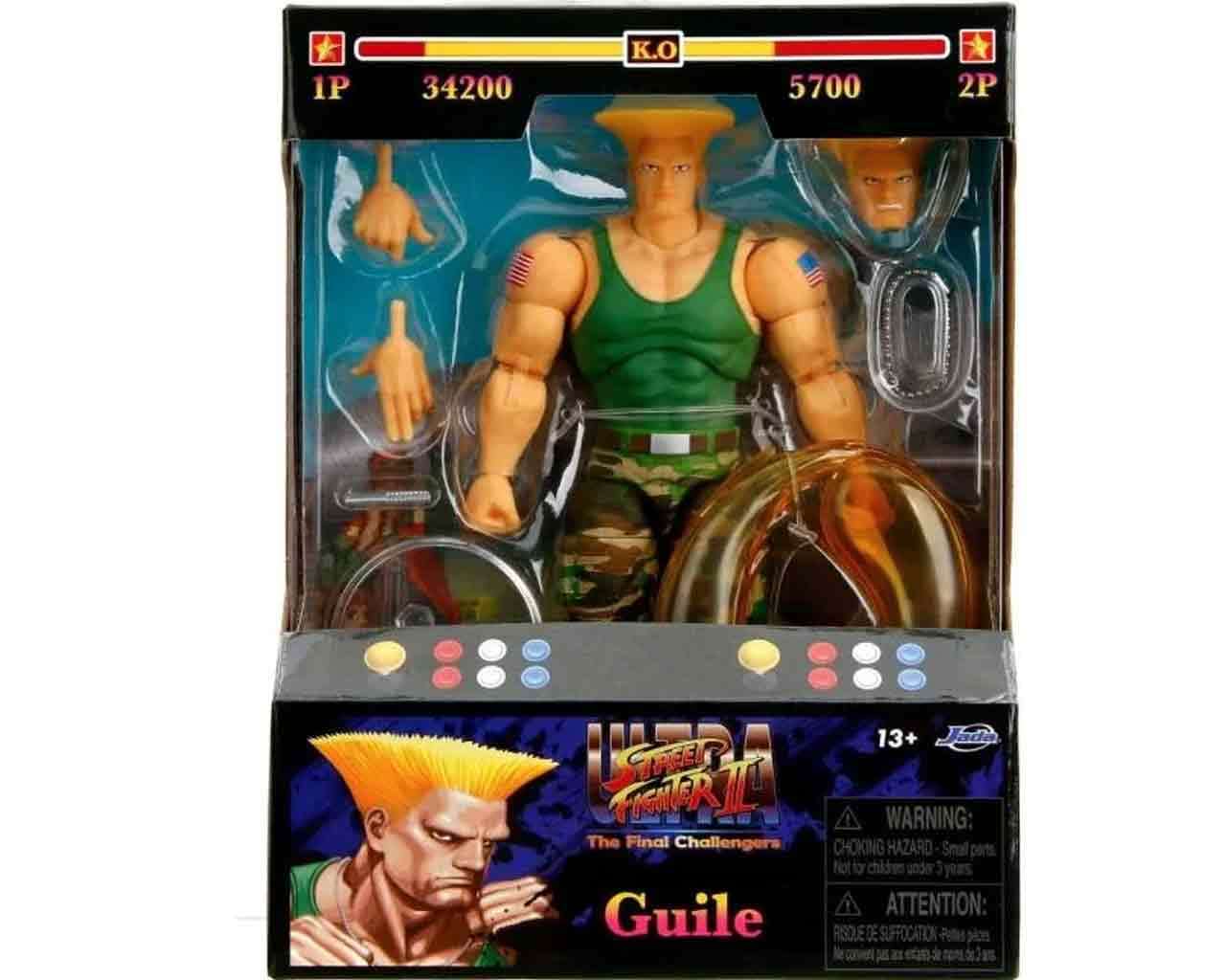 GUILE FIGURA 15 CM ULTRA STREET FIGHTER II: THE FINAL CHALLENGERS