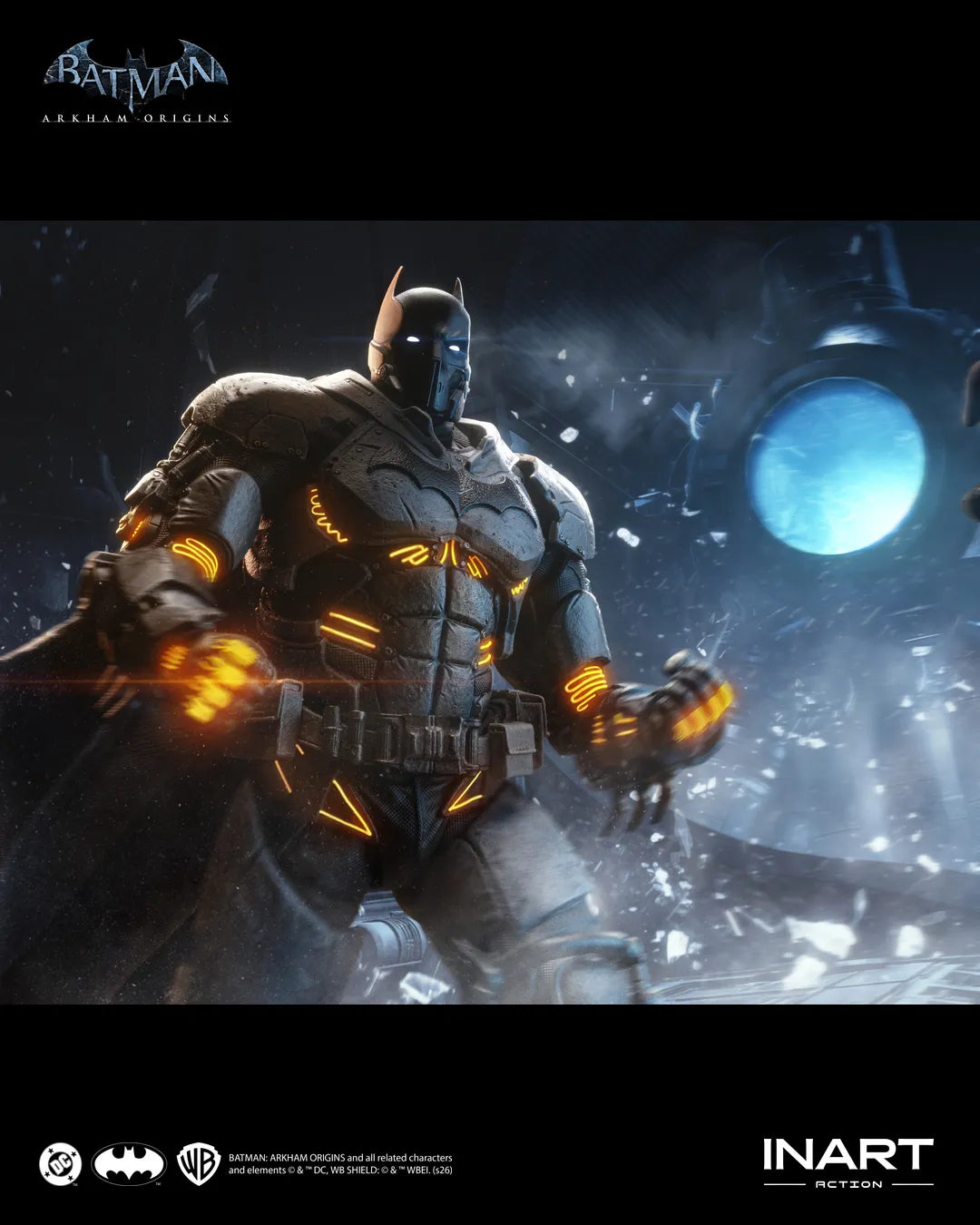 Inart Batman Arkham Origins Batman (xe Suit) 1/12 Action Figure