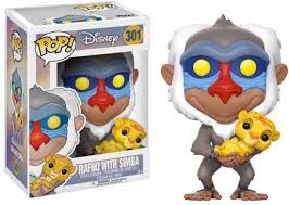 Funko pop el rey leon rafiki con simba