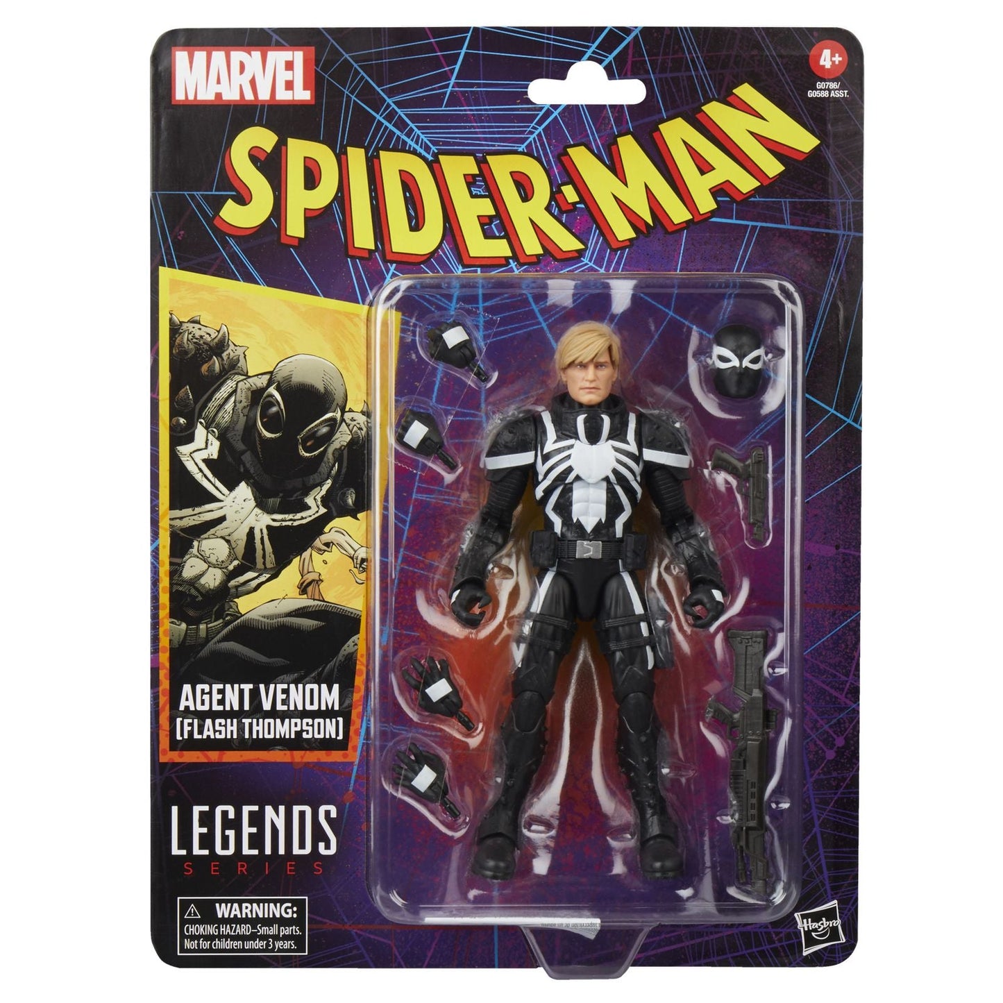 AGENT VENOM (FLASH THOMPSON) FIGURA 15 CM SPIDER-MAN MARVEL LEGENDS SERIES