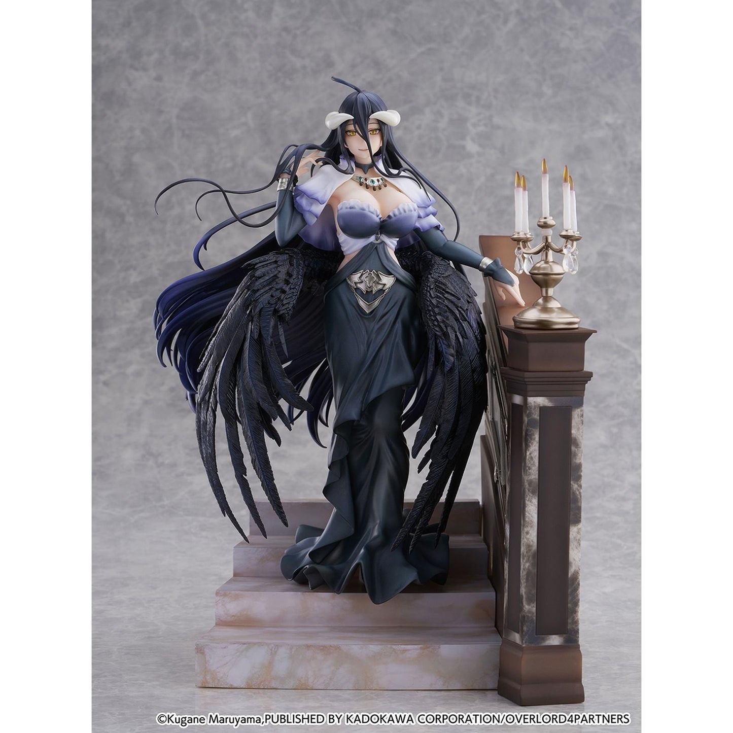 ALBEDO JET BLACK DRESS VER. STATUE 28 CM OVERLORD 1/7 SCALE