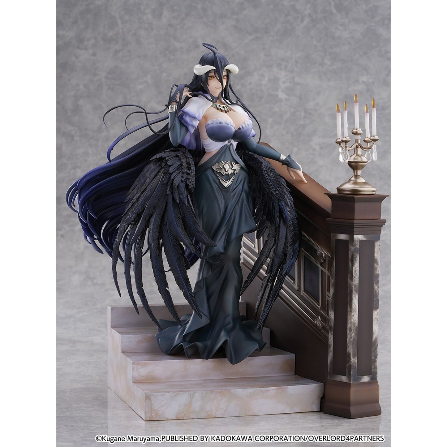 ALBEDO JET BLACK DRESS VER. STATUE 28 CM OVERLORD 1/7 SCALE