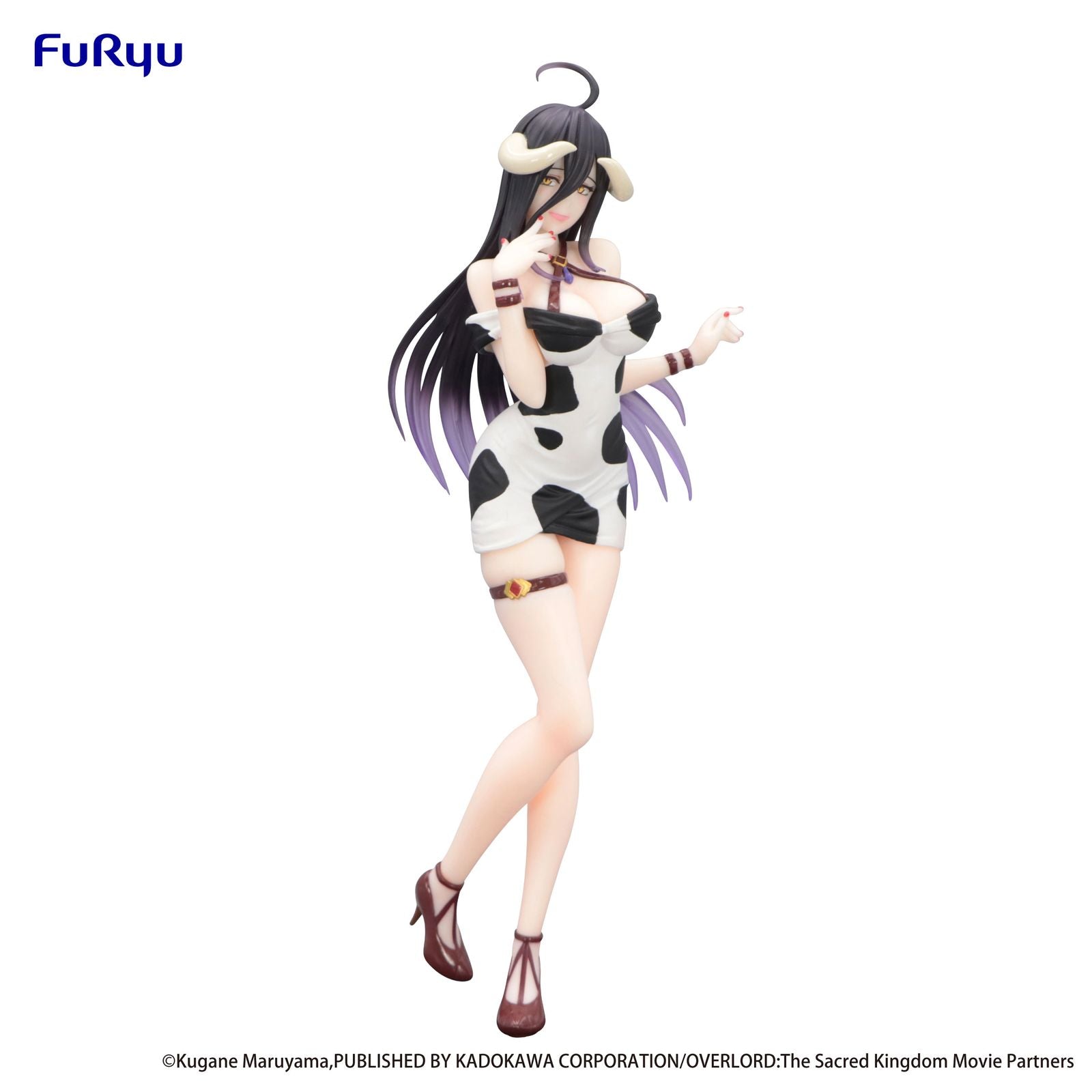 ALBEDO MINI DRESS COW PATTERN VERSION FIGURA 21 CM OVERLORD TRIO-TRY-IT