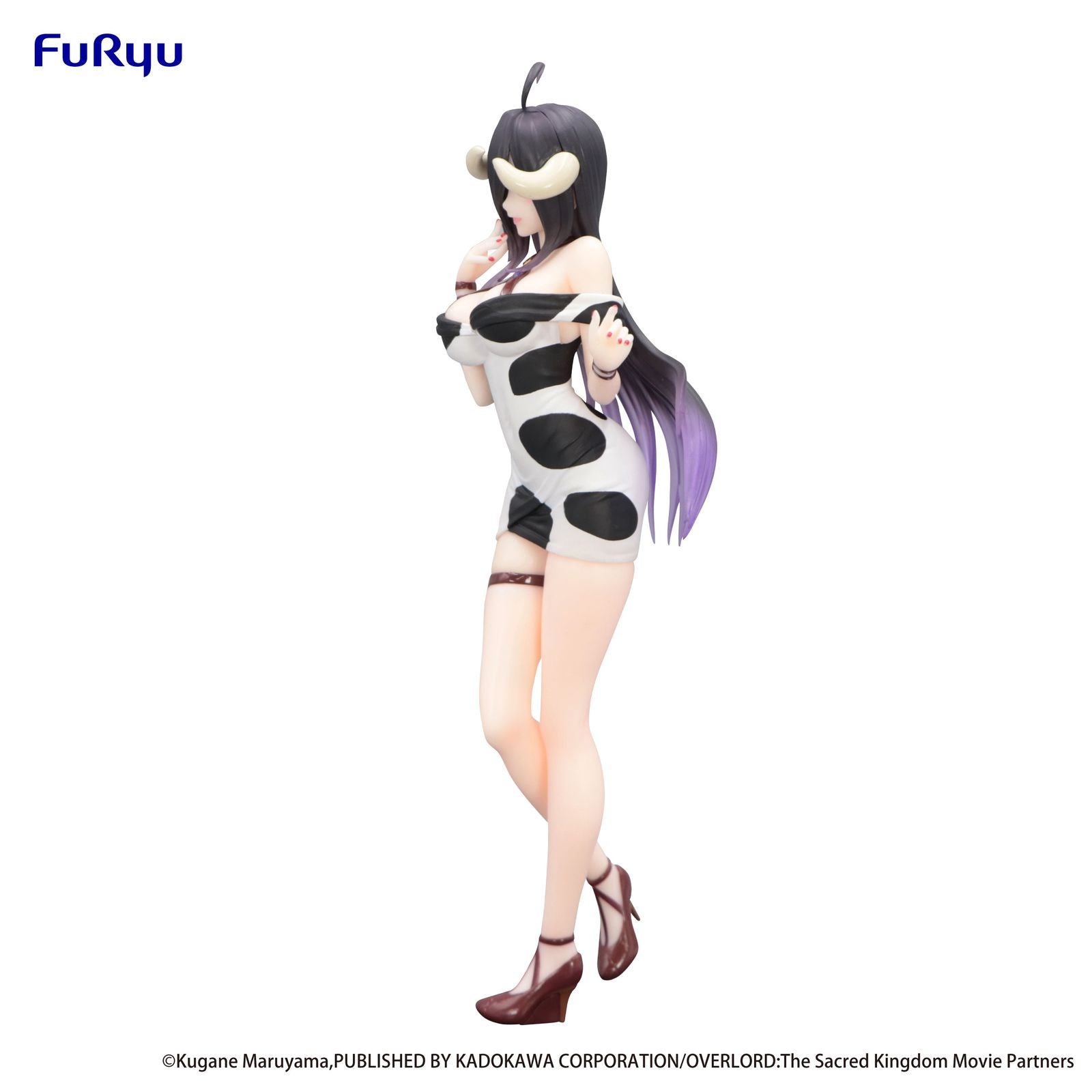 ALBEDO MINI DRESS COW PATTERN VERSION FIGURA 21 CM OVERLORD TRIO-TRY-IT