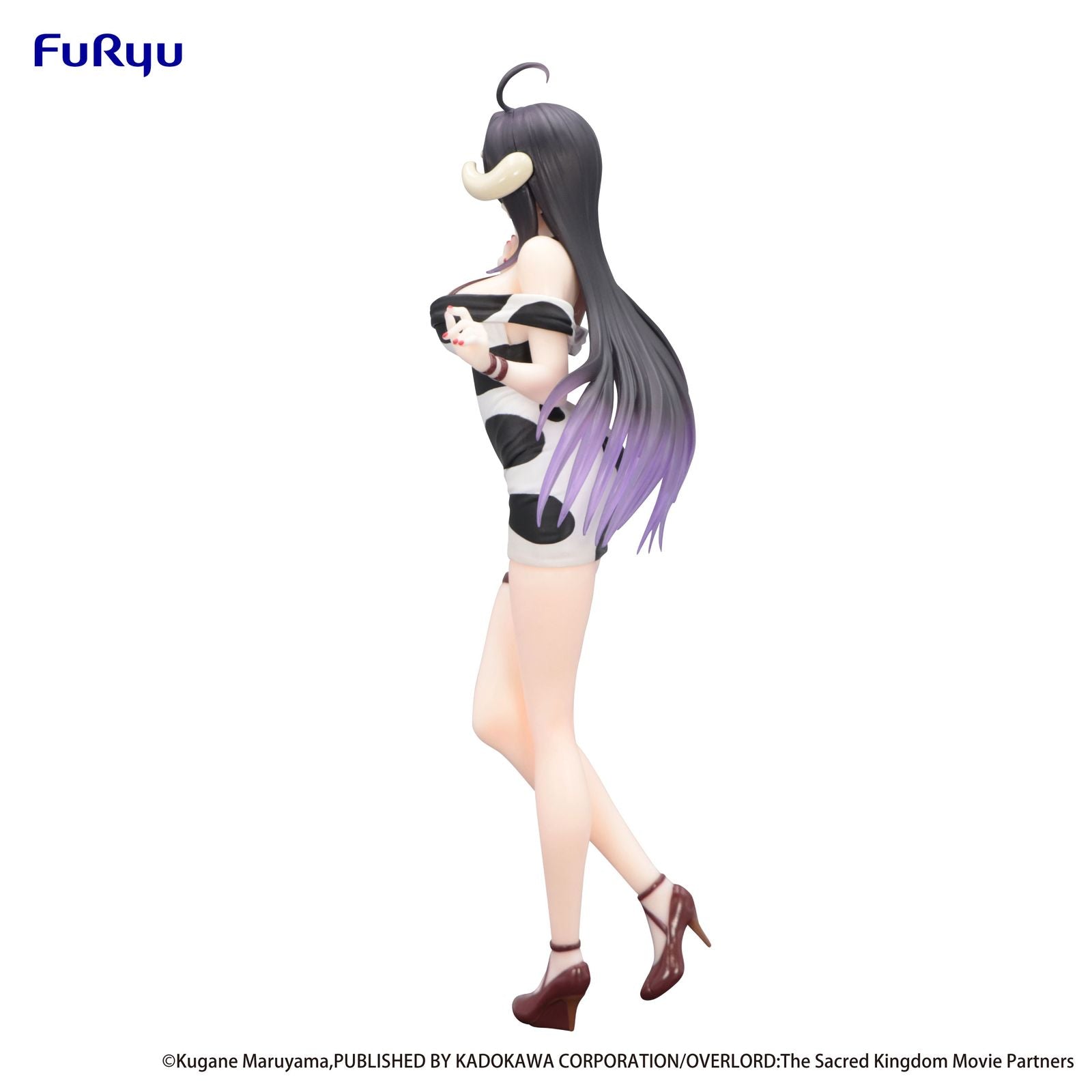 ALBEDO MINI DRESS COW PATTERN VERSION FIGURA 21 CM OVERLORD TRIO-TRY-IT