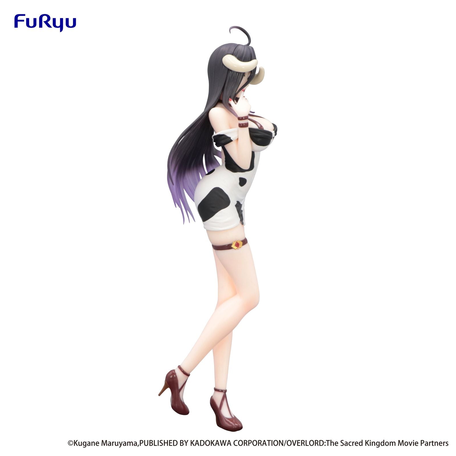 ALBEDO MINI DRESS COW PATTERN VERSION FIGURA 21 CM OVERLORD TRIO-TRY-IT