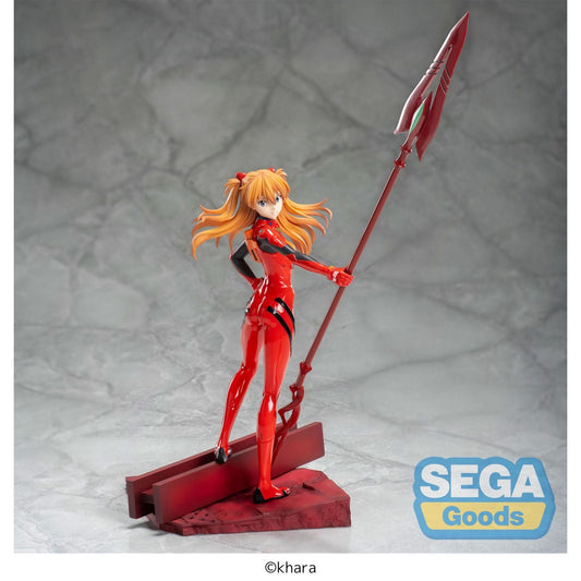 ASUKA SHIKINAMI LANGLEY SPEAR OF CASSIUS FIGURA 20 CM EVANGELION 3.0 + 1.0 THRICE UPON A TIME LUMINASTA