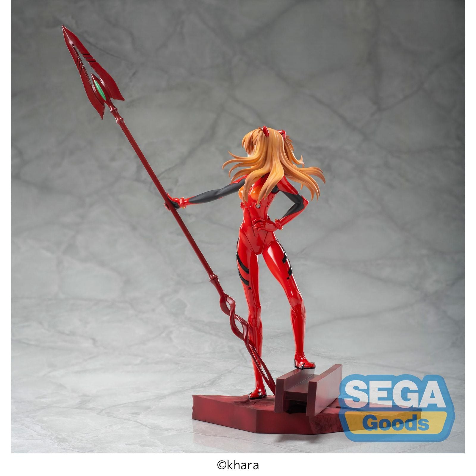 ASUKA SHIKINAMI LANGLEY SPEAR OF CASSIUS FIGURA 20 CM EVANGELION 3.0 + 1.0 THRICE UPON A TIME LUMINASTA