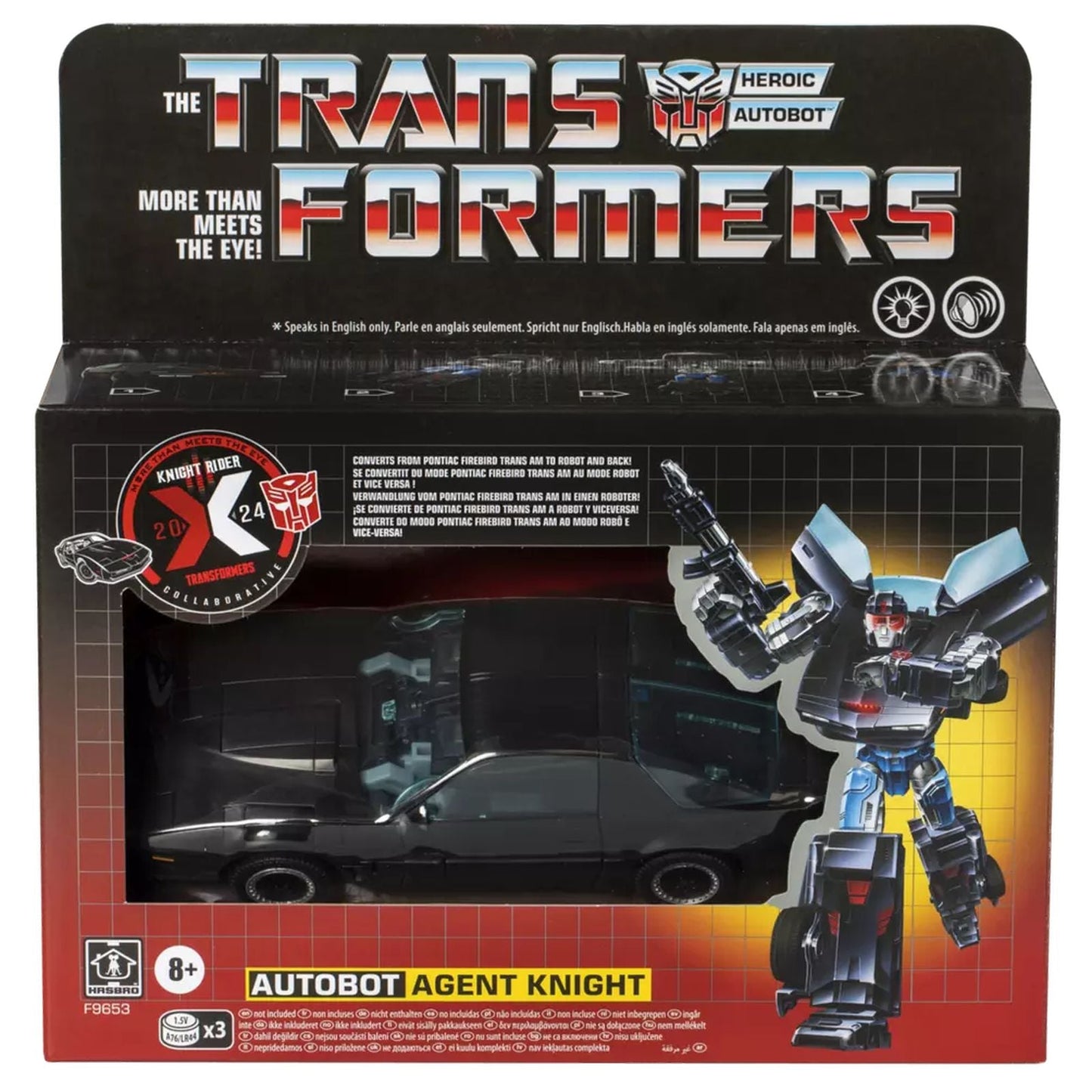 AUTOBOT AGENT KNIGHT FIG. 16,5 CM KNIGHT RIDER X TRANSFORMERS COLLABORATIVE