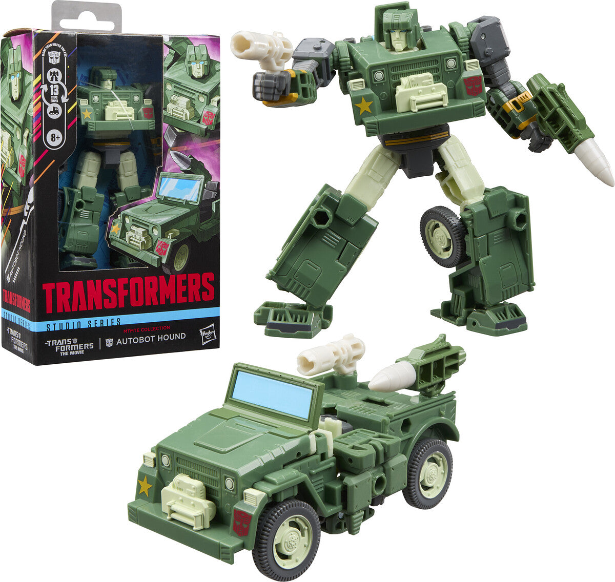 AUTOBOT HOUND DELUXE CLASS FIGURA 14 CM TRANSFORMERS THE MOVIE STUDIO SERIES MTMTE COLLECTION