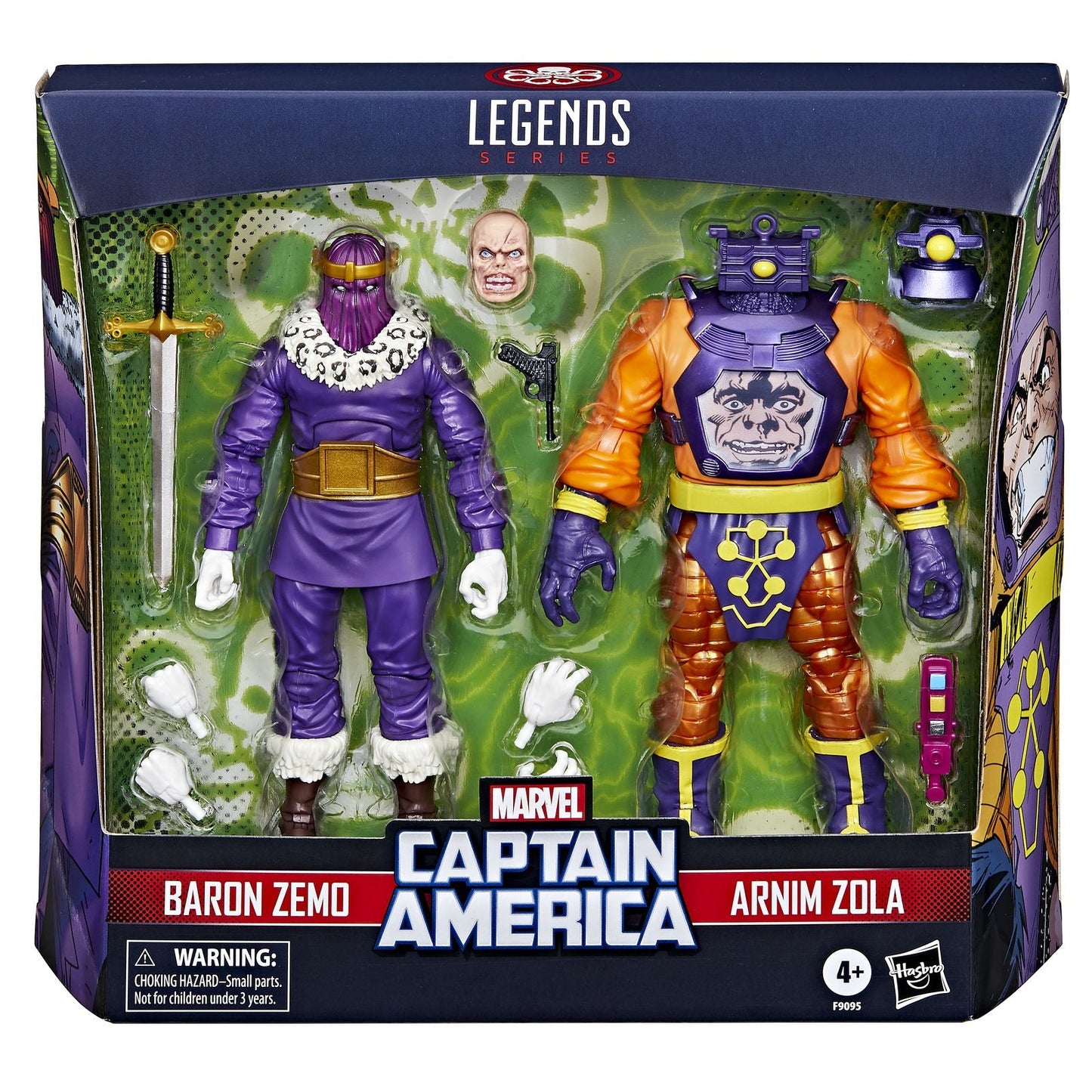 BARON ZEMO & ARNIM ZOLA SET 2 FIG. 15 CM CAPTAIN AMERICA MARVEL LEGENDS SERIES