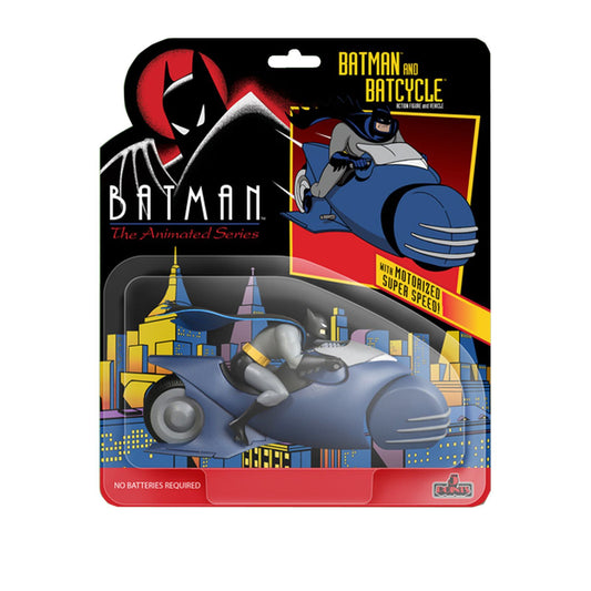 BATMAN & BATCYCLE SET FIGURA 9,5 CM DC UNIVERSE BATMAN THE ANIMATED SERIES 2 5 POINTS