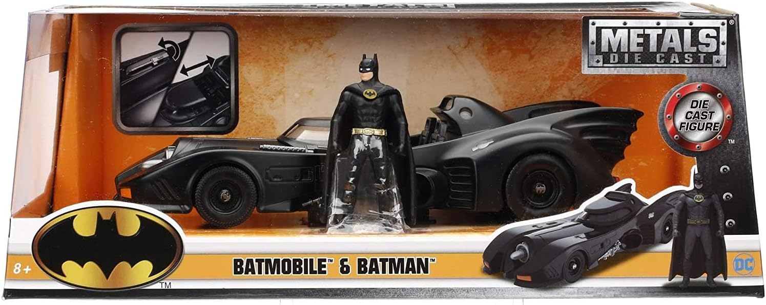 BATMAN & BATMOBILE 1989 SET 1/24 SCALE DC UNIVERSE 