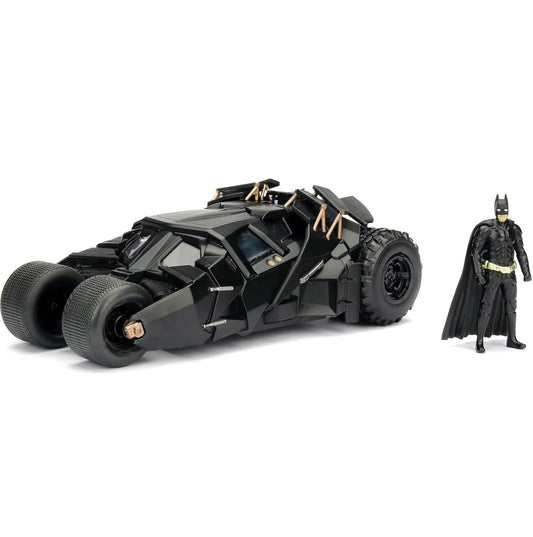 BATMAN & DARK KNIGHT BATMOBILE 2008 SET 1/24 SCALE DC UNIVERSE