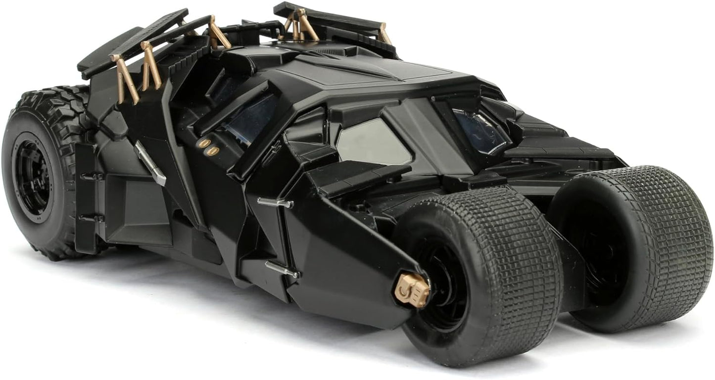 BATMAN & DARK KNIGHT BATMOBILE 2008 SET 1/24 SCALE DC UNIVERSE 