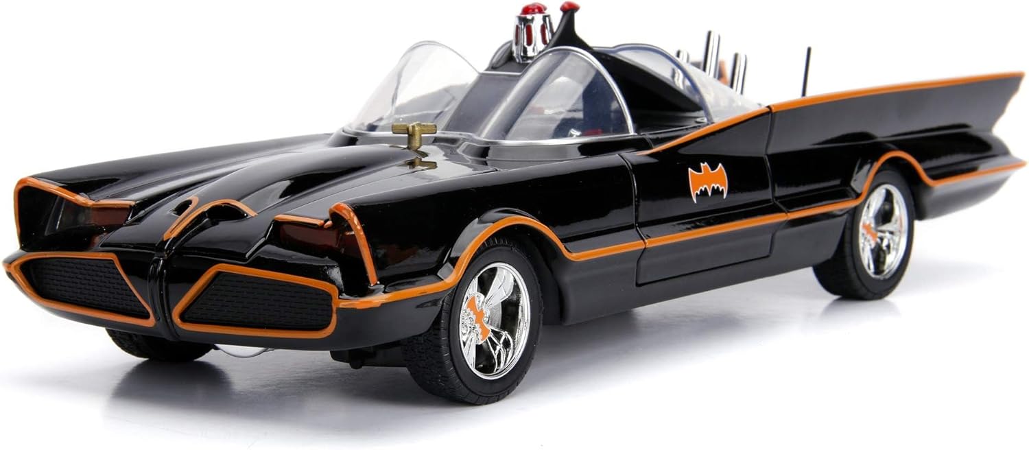 BATMOBILE 1966 CLASSIC TV & SET 2 FIGURAS 1/18 SCALE DC UNIVERSE