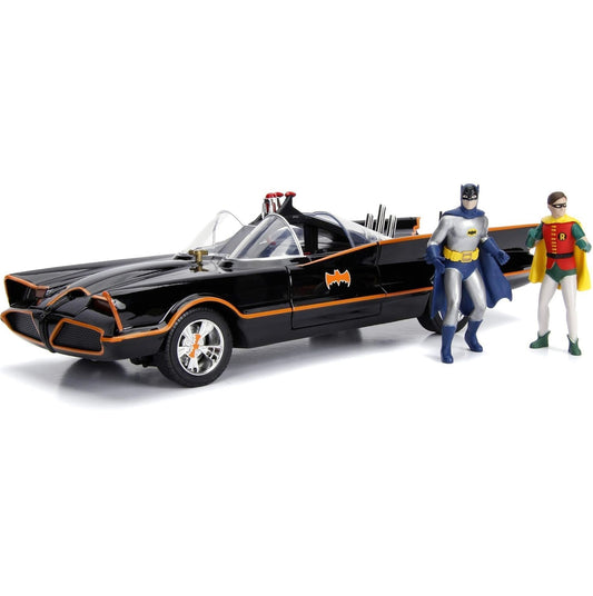 BATMOBILE 1966 CLASSIC TV & SET 2 FIGURAS 1/18 SCALE DC UNIVERSE