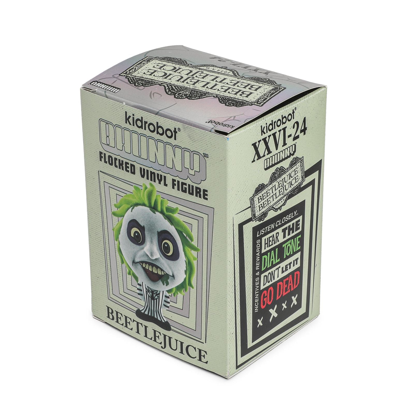 BEETLEJUICE FIG. 10 CM BEETLEJUICE BEETLEJUICE BHUNNY FLOCKED VYNIL BY KIDROBOT