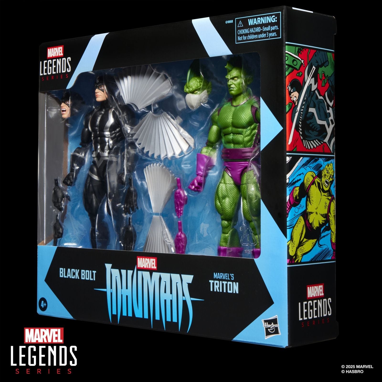BLACK BOLT & TRITON PACK 2 FIGURAS 15 CM INHUMANS MARVEL LEGENDS SERIES