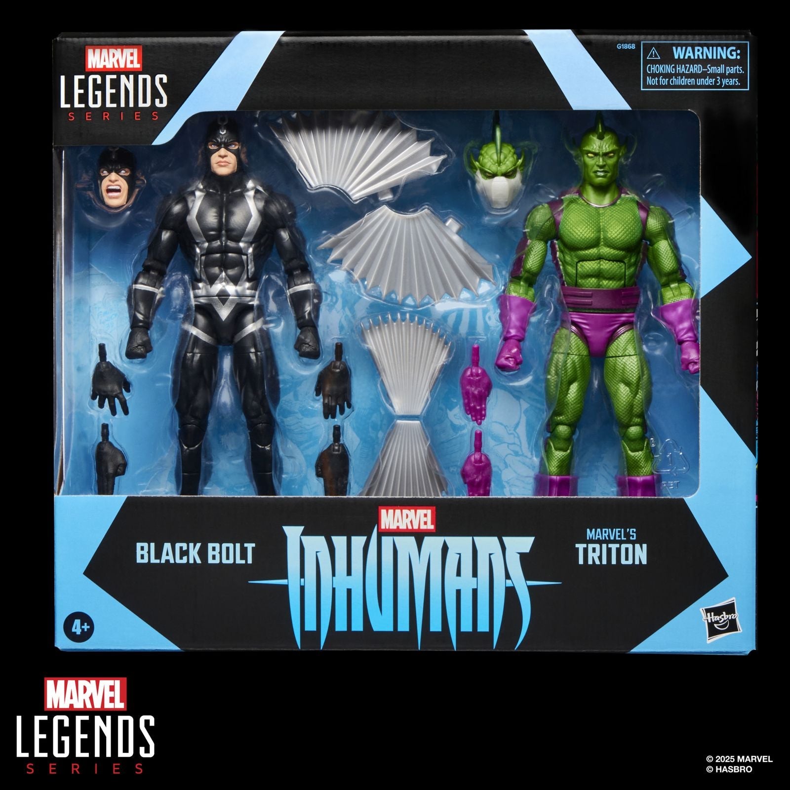 BLACK BOLT & TRITON PACK 2 FIGURAS 15 CM INHUMANS MARVEL LEGENDS SERIES