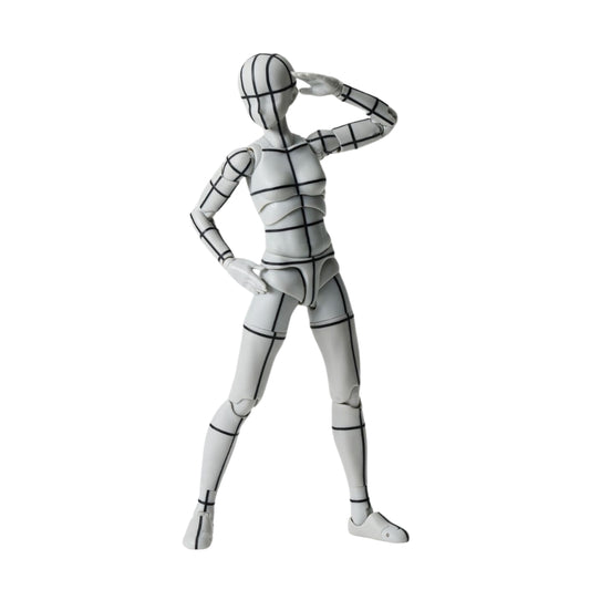 BODY CHAN -SPORTS EDITION WIRE FRAME- (GRAY COLOR VER.) FIG. 13,5 CM BODY KUN / BODY CHAN SH FIGUARTS