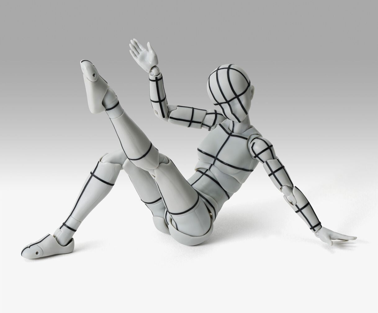 BODY CHAN -SPORTS EDITION WIRE FRAME- (GRAY COLOR VER.) FIG. 13,5 CM BODY KUN / BODY CHAN SH FIGUARTS