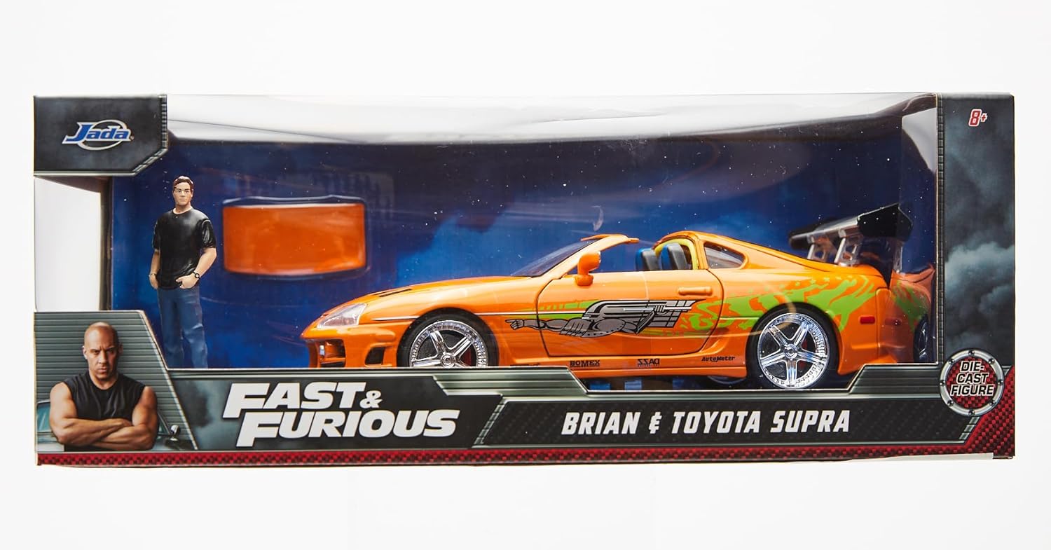 BRIAN & TOYOTA SUPRA SET 1/24 SCALE FAST & FURIOUS