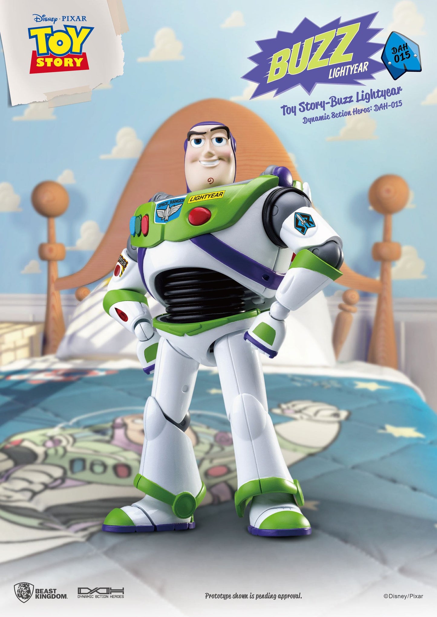 Beast Kingdom - Toy Story - Figura Dynamic 8ction Heroes Buzz Lightyear 18 cm
