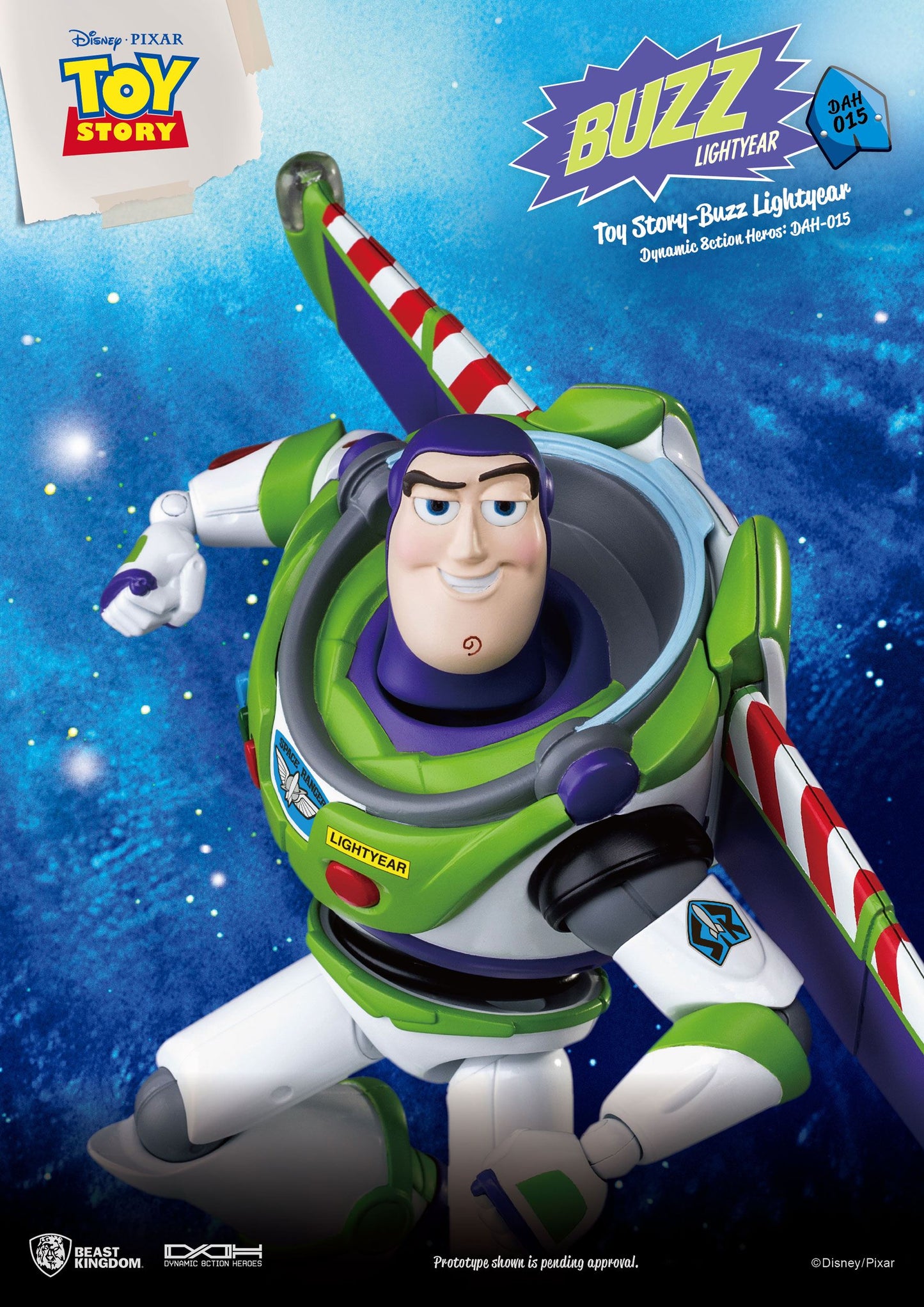 Beast Kingdom - Toy Story - Figura Dynamic 8ction Heroes Buzz Lightyear 18 cm