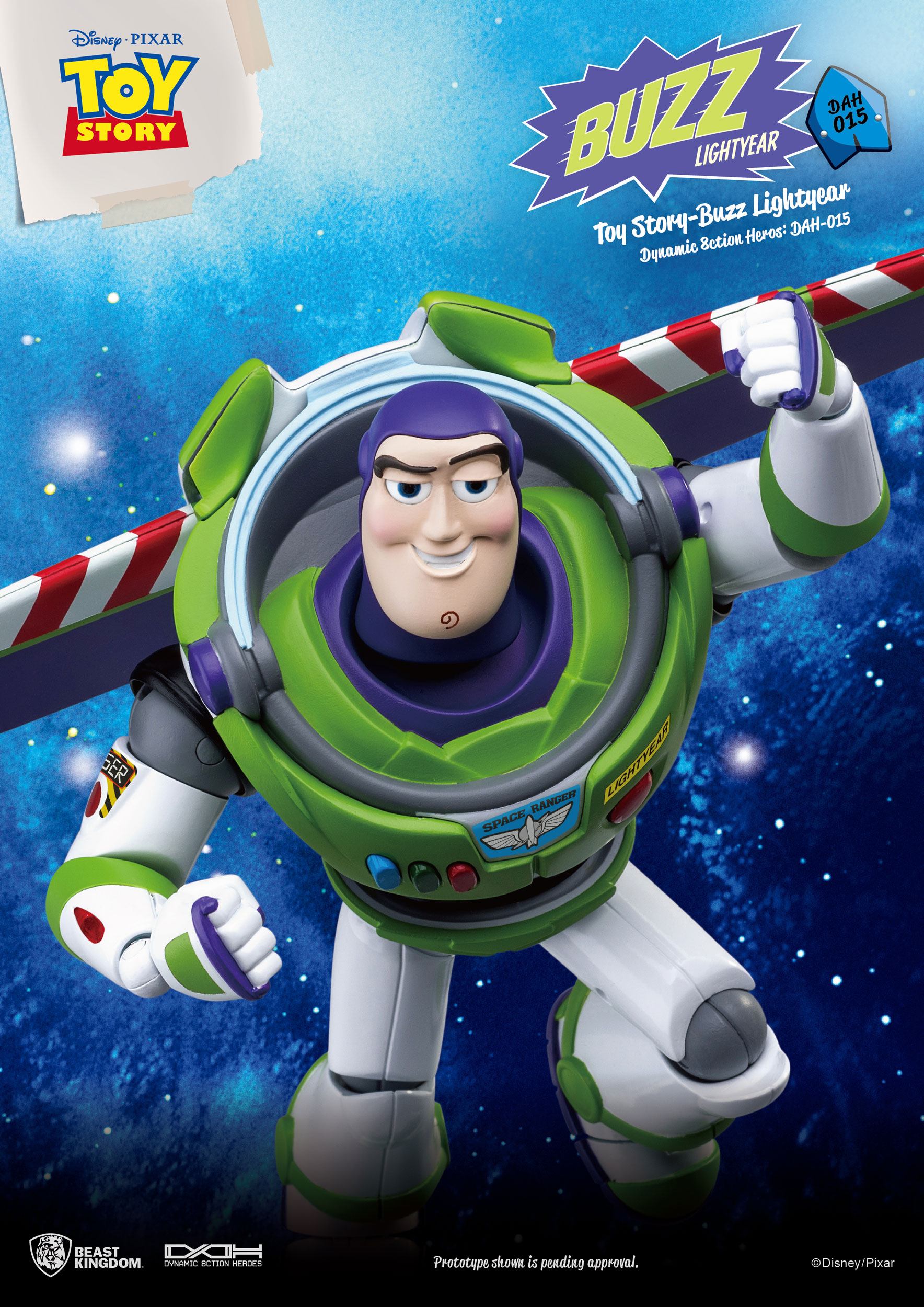 Beast Kingdom - Toy Story - Figura Dynamic 8ction Heroes Buzz Lightyear 18 cm