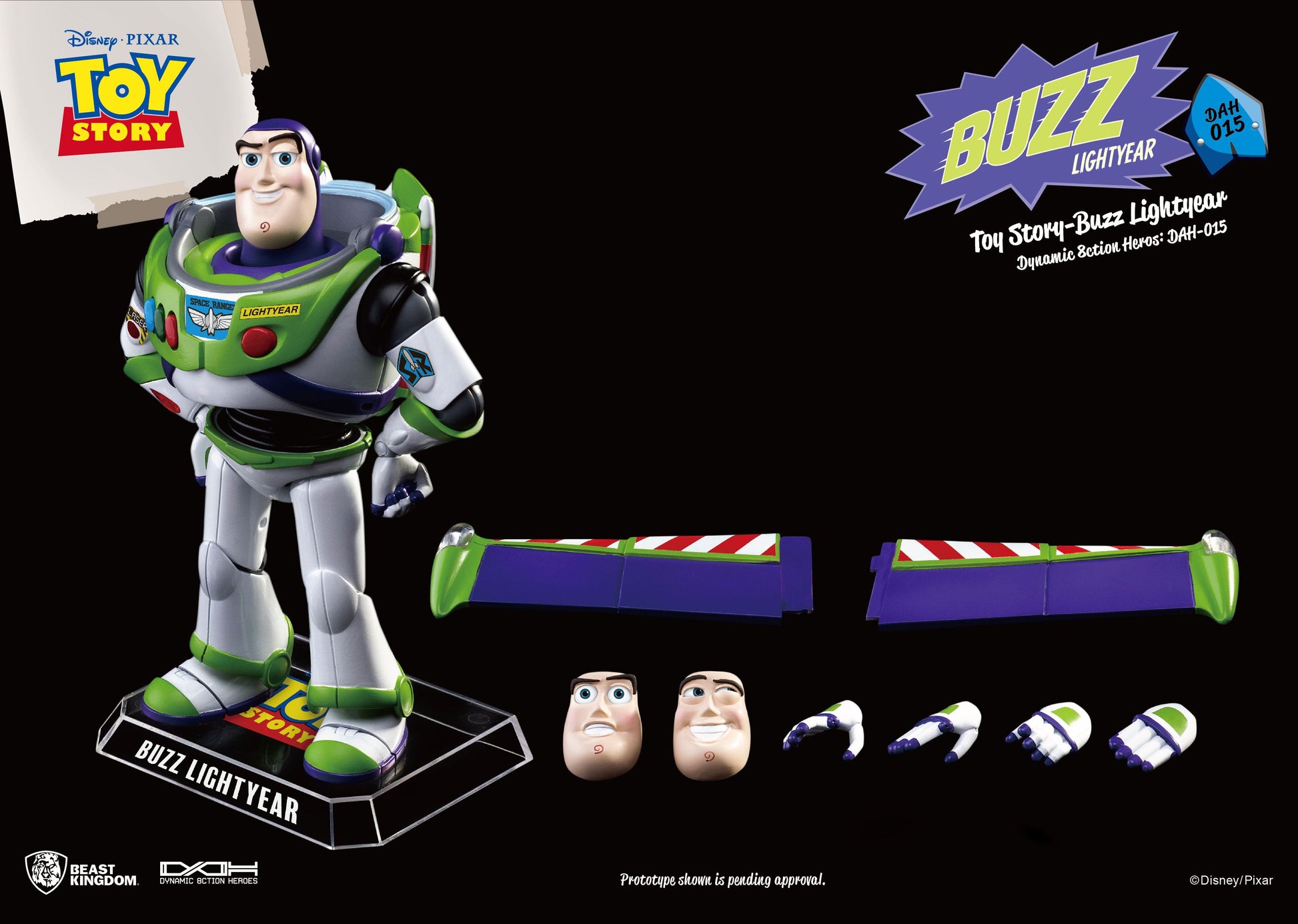Beast Kingdom - Toy Story - Figura Dynamic 8ction Heroes Buzz Lightyear 18 cm