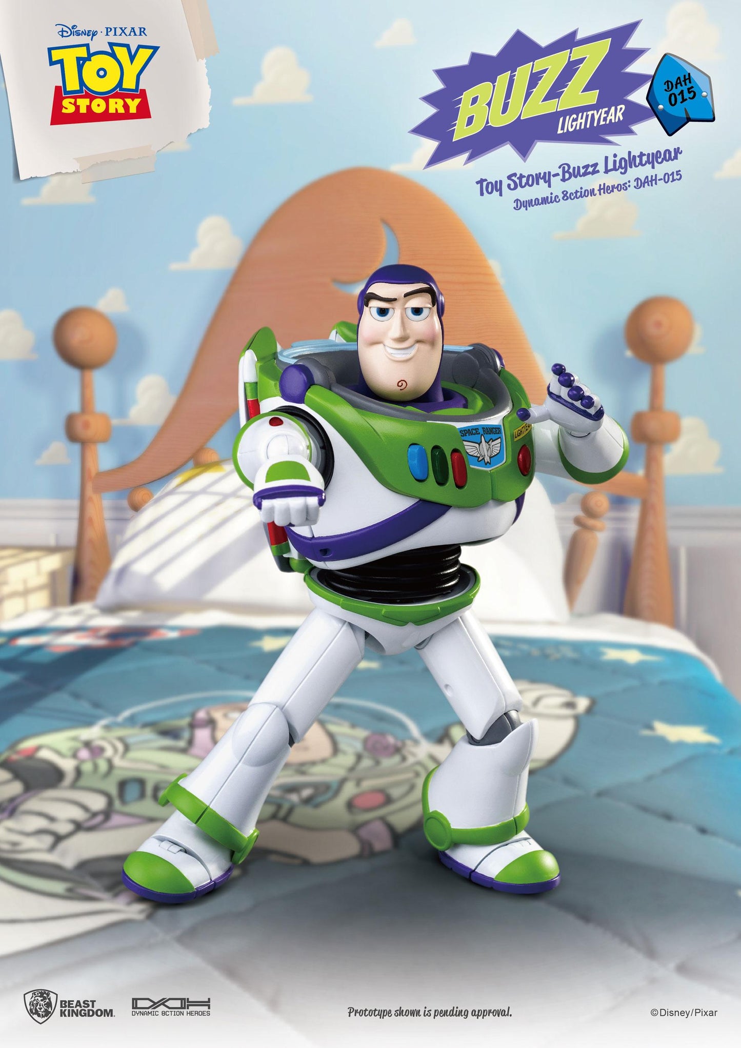Beast Kingdom - Toy Story - Figura Dynamic 8ction Heroes Buzz Lightyear 18 cm