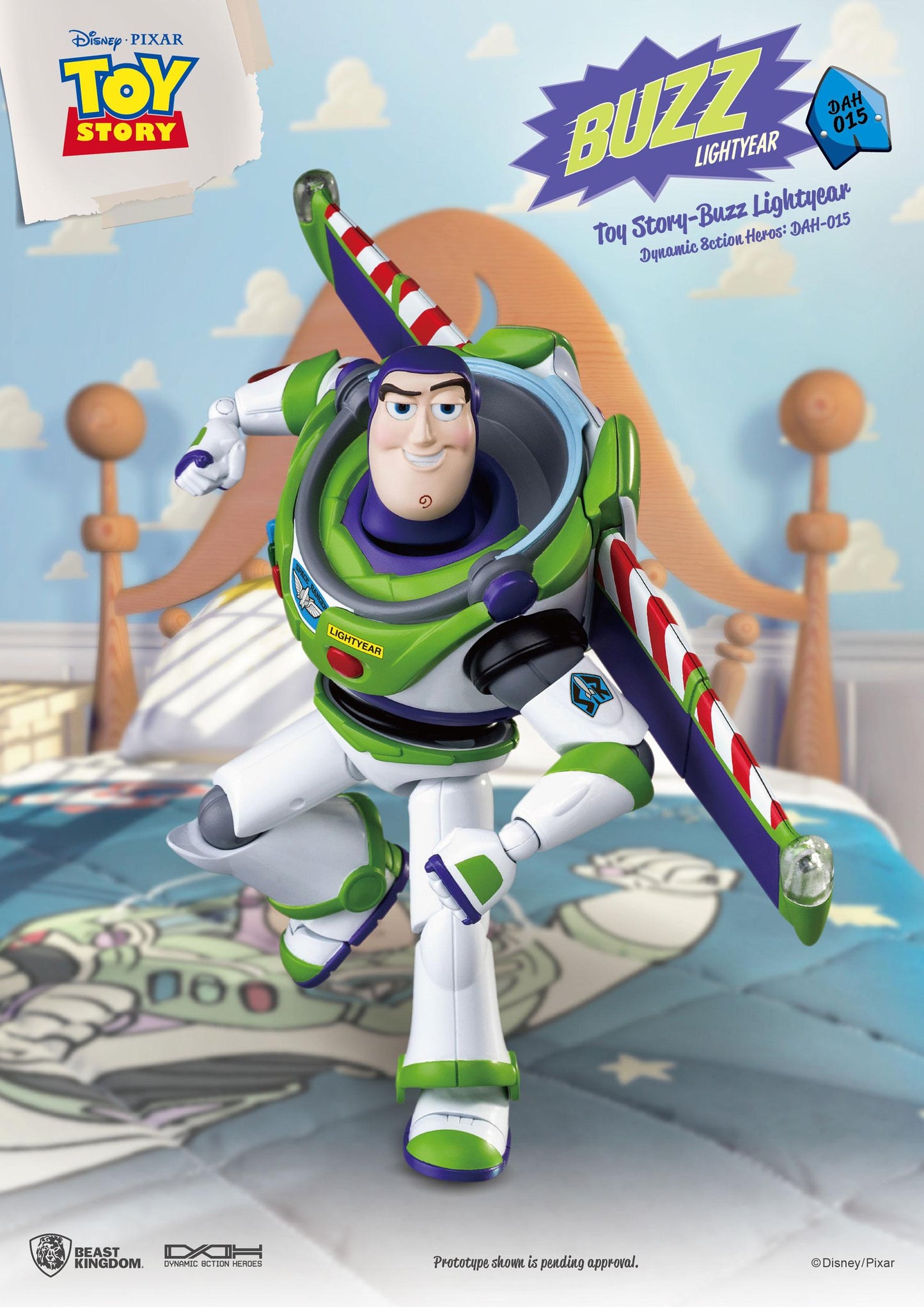Beast Kingdom - Toy Story - Figura Dynamic 8ction Heroes Buzz Lightyear 18 cm