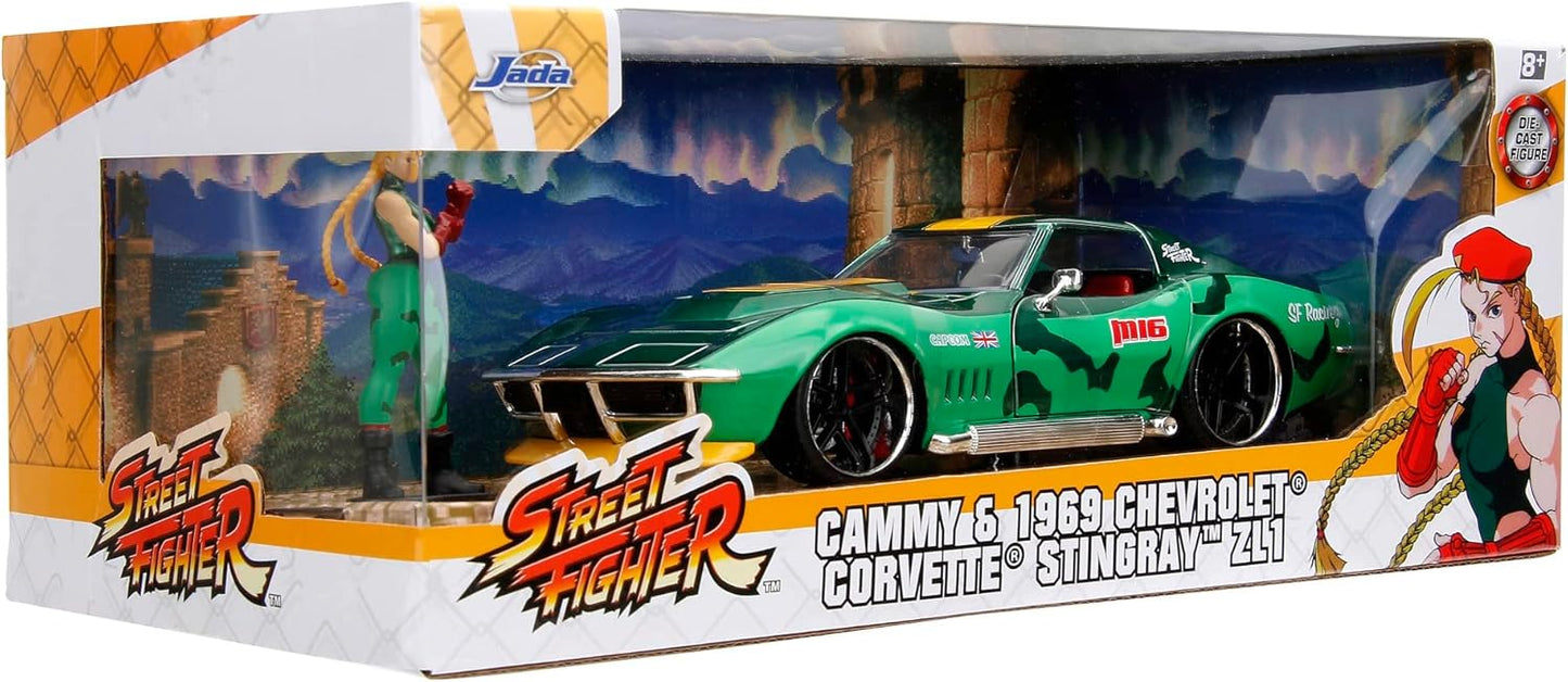 CAMMY & 1969 CHEVROLET CORVETTE SET 1/24 SCALE STREET FIGHTER II