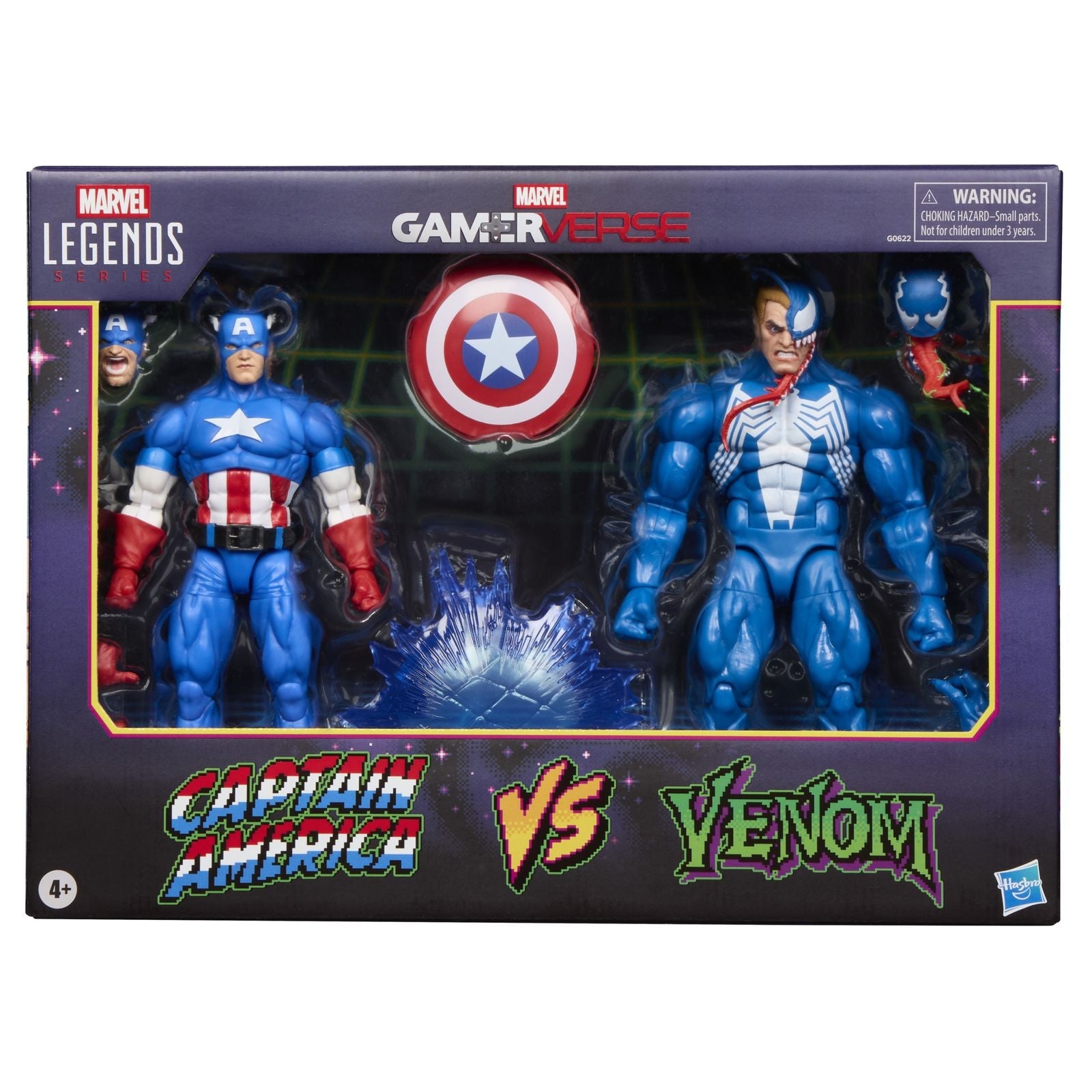 CAPTAIN AMERICA VS VENOM PACK 2 FIGURAS 15 CM GAMERVERSE MARVEL LEGENDS SERIES