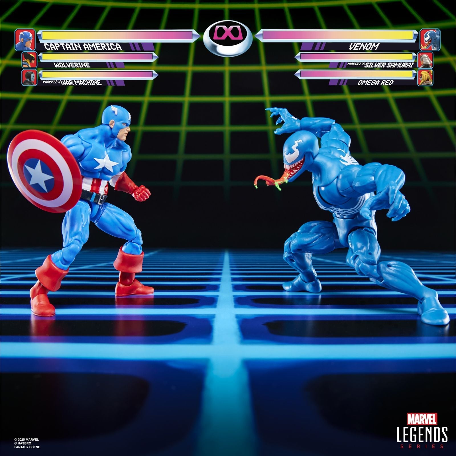 CAPTAIN AMERICA VS VENOM PACK 2 FIGURAS 15 CM GAMERVERSE MARVEL LEGENDS SERIES