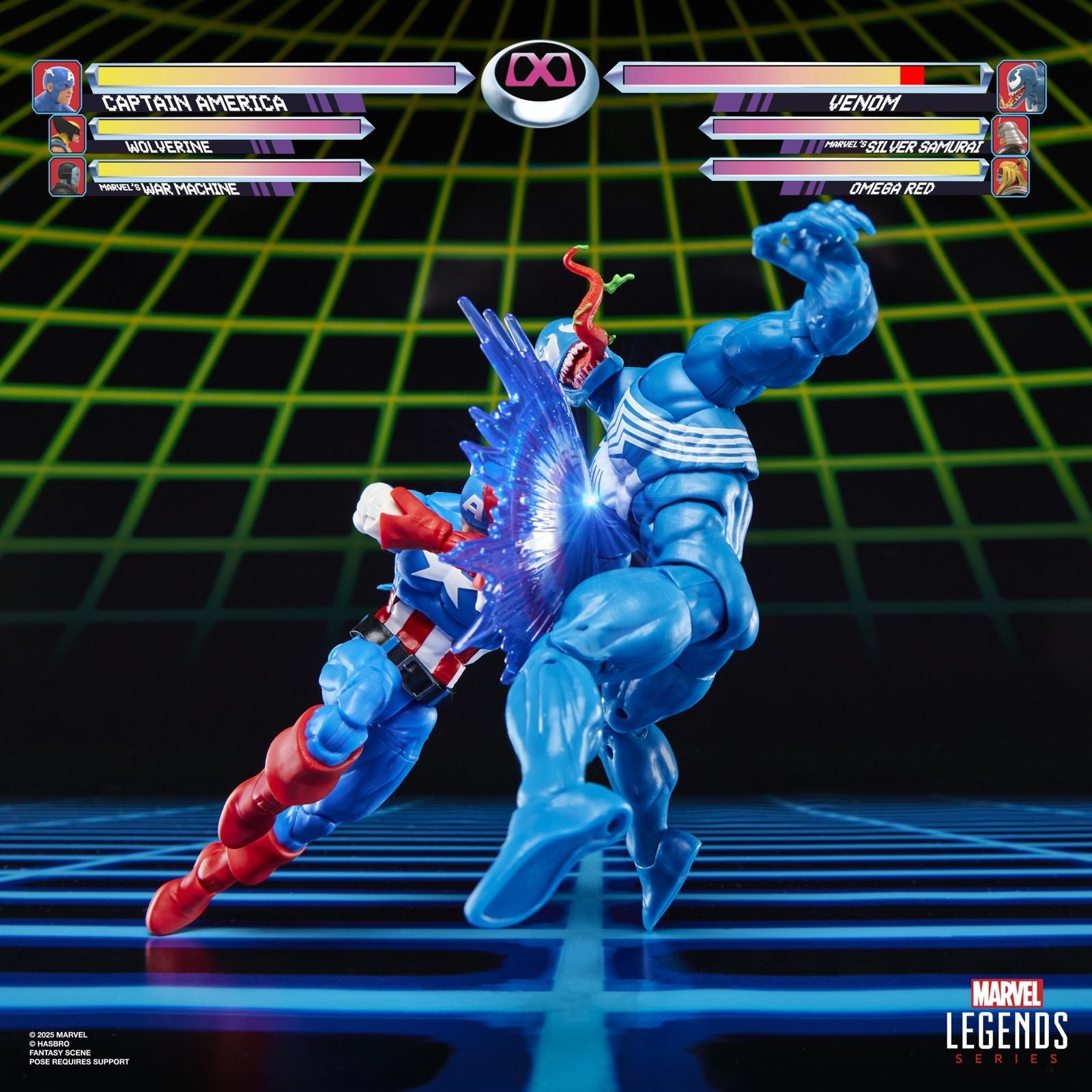 CAPTAIN AMERICA VS VENOM PACK 2 FIGURAS 15 CM GAMERVERSE MARVEL LEGENDS SERIES