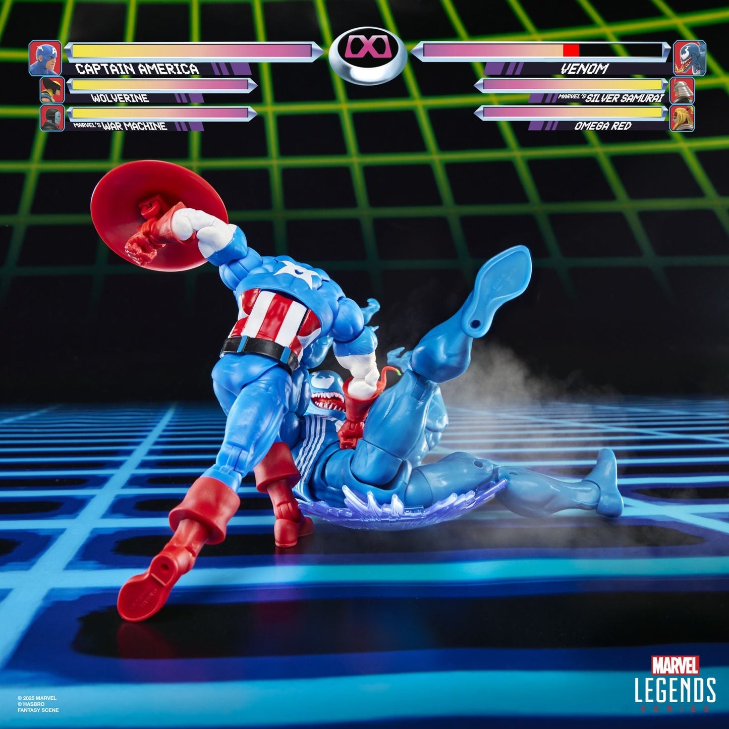 CAPTAIN AMERICA VS VENOM PACK 2 FIGURAS 15 CM GAMERVERSE MARVEL LEGENDS SERIES