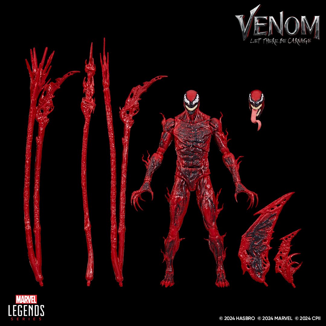 HASBRO MARVEL LEGENDS SERIES CARNAGE LET THERE BE CARNAGE