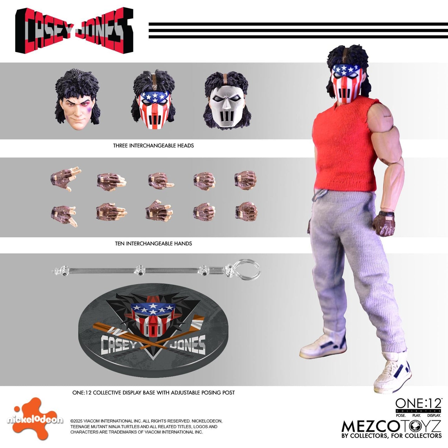 CASEY JONES FIGURA 17 CM TEENAGE MUTANT NINJA TURTLES ONE:12 COLLECTIVE