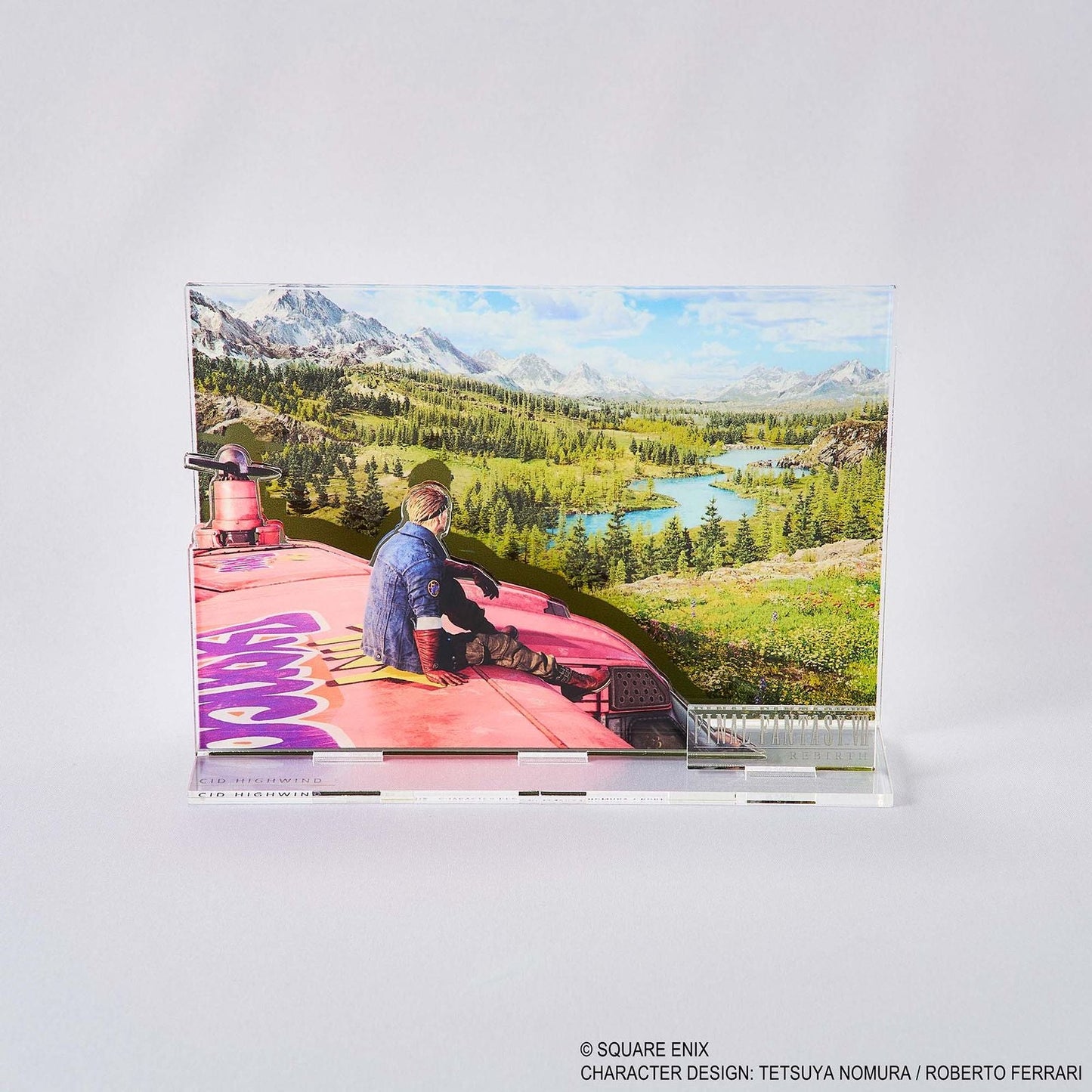 CID HIGHWIND DIORAMA ACRÍLICO 19 CM FINAL FANTASY VII REBIRTH