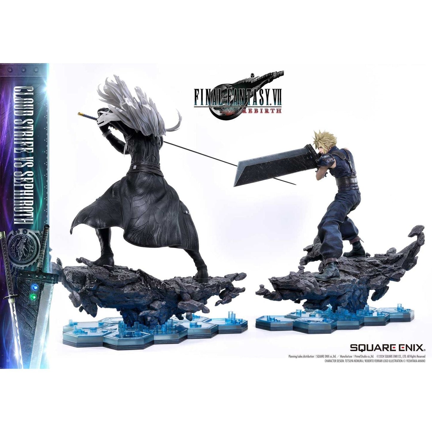 CLOUD STRIFE & SEPHIROTH SET 2 ESTATUAS 68 / 69 CM FINAL FANTASY VII REBIRTH MASTERLINE 1/4 SCALE