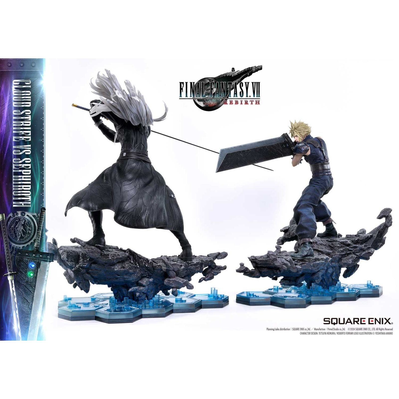 CLOUD STRIFE & SEPHIROTH SET 2 ESTATUAS 68 / 69 CM FINAL FANTASY VII REBIRTH MASTERLINE 1/4 SCALE